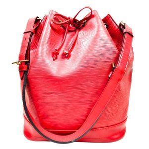 616313N Louis Vuitton Shoulder Bag Noe Red Epi Leather